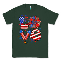 Sports Green 4th of july love Classic Tee - Zillion Design Studio