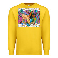 Lemon easter farm chicken chick rooster daisys butterfly sunflower eggs glit Premium Sweatshirt - Artiststas