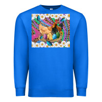 True Royal easter farm chicken chick rooster daisys butterfly sunflower eggs glit Premium Sweatshirt - Artiststas