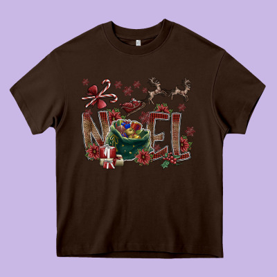 Noel Heavy Core Tee Designed By Cowhidedigitalart