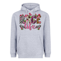 Heather Grey race life Heavyweight Hoodie - Artiststas