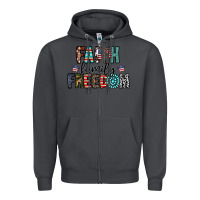 Smoke faith family freedom Zipper Hoodie - CowhideDigitalArt