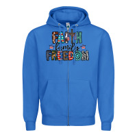 True Royal faith family freedom Zipper Hoodie - CowhideDigitalArt