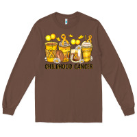 Chestnut childhood cancer coffee cups Long Sleeve Tee - Zillion Design Studio