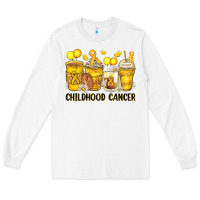 White childhood cancer coffee cups Long Sleeve Tee - Zillion Design Studio