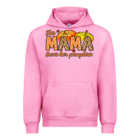 Fuchsia Pink this mama loves her pumpkins Urban Hoodie - MaliasSmallBusiness