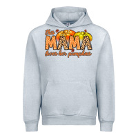 Heather Grey this mama loves her pumpkins Urban Hoodie - MaliasSmallBusiness