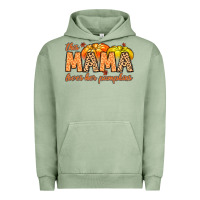 Pigment Oil Green this mama loves her pumpkins Urban Hoodie - MaliasSmallBusiness