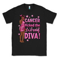 Black Cancer Picked The Wrong Diva with Black Woman Classic Tee - texasbilliewilder
