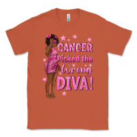Copper Cancer Picked The Wrong Diva with Black Woman Classic Tee - texasbilliewilder
