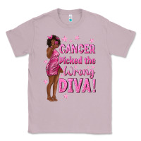 Lilac Cancer Picked The Wrong Diva with Black Woman Classic Tee - texasbilliewilder