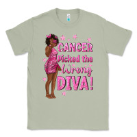 Matcha Cancer Picked The Wrong Diva with Black Woman Classic Tee - texasbilliewilder