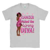 Moon Dust Cancer Picked The Wrong Diva with Black Woman Classic Tee - texasbilliewilder