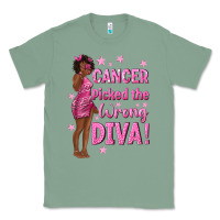 Cancer Picked The Wrong Diva With Black Woman Classic Tee | Teevron