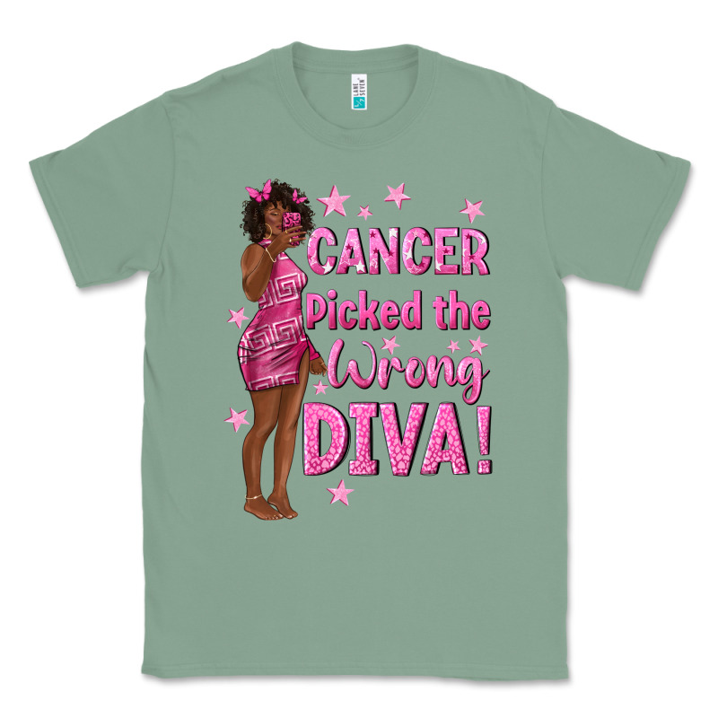 Cancer Picked The Wrong Diva With Black Woman Classic Tee by texasbilliewilder | Teevron