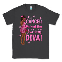 Smoke Cancer Picked The Wrong Diva with Black Woman Classic Tee - texasbilliewilder