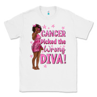 White Cancer Picked The Wrong Diva with Black Woman Classic Tee - texasbilliewilder