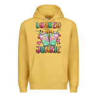Antique Gold loaded tea junkie Premium Hoodie - MaliasSmallBusiness