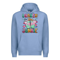 Colony Blue loaded tea junkie Premium Hoodie - MaliasSmallBusiness