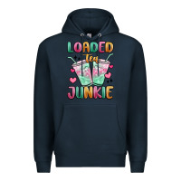 Navy loaded tea junkie Premium Hoodie - MaliasSmallBusiness