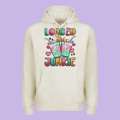 Loaded Tea Junkie Premium Hoodie Designed By Maliassmallbusiness