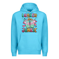 Ocean Blue loaded tea junkie Premium Hoodie - MaliasSmallBusiness