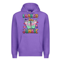 Purple loaded tea junkie Premium Hoodie - MaliasSmallBusiness