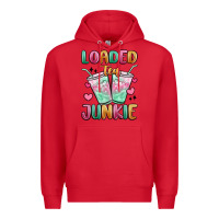 Red loaded tea junkie Premium Hoodie - MaliasSmallBusiness