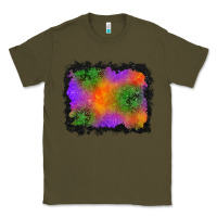 Army Green halloween stars background Classic Tee - BundleAndBundleShop