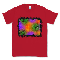 Red halloween stars background Classic Tee - BundleAndBundleShop