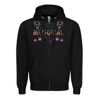 Black happy memorial day Zipper Hoodie - CowhideDigitalArt