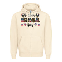 Sandshell happy memorial day Zipper Hoodie - CowhideDigitalArt