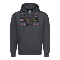 Smoke happy memorial day Zipper Hoodie - CowhideDigitalArt