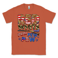 Copper red white and pew pew pew Classic Tee - Zillion Design Studio