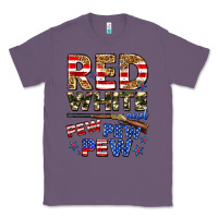 Lavender red white and pew pew pew Classic Tee - Zillion Design Studio