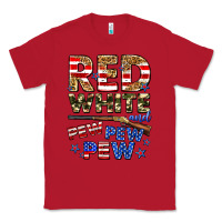 Red red white and pew pew pew Classic Tee - Zillion Design Studio