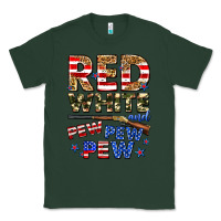 Sports Green red white and pew pew pew Classic Tee - Zillion Design Studio