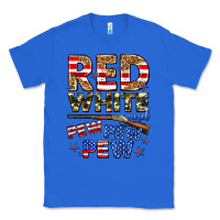True Royal red white and pew pew pew Classic Tee - Zillion Design Studio