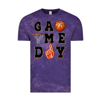 Cloud Purple basketball game day Vintage Tee - MaliasSmallBusiness