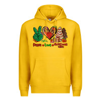Lemon peace love Christmas cakes Premium Hoodie - AdoDesignShop