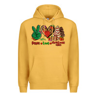 Peace Love Christmas Cakes Premium Hoodie | Teevron