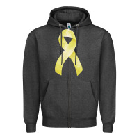 Charcoal Heather sarcoma or bone cancer ribbon Zipper Hoodie - FaDigitalArtStudio