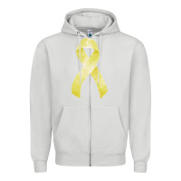 Dove Grey sarcoma or bone cancer ribbon Zipper Hoodie - FaDigitalArtStudio