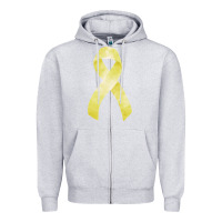 Heather Grey sarcoma or bone cancer ribbon Zipper Hoodie - FaDigitalArtStudio