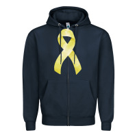 Navy sarcoma or bone cancer ribbon Zipper Hoodie - FaDigitalArtStudio