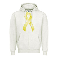 Oatmeal Heather sarcoma or bone cancer ribbon Zipper Hoodie - FaDigitalArtStudio