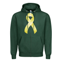 Sports Green sarcoma or bone cancer ribbon Zipper Hoodie - FaDigitalArtStudio