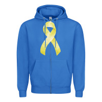 True Royal sarcoma or bone cancer ribbon Zipper Hoodie - FaDigitalArtStudio