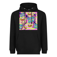 Black hello summer and beer seamless pattern Heavyweight Hoodie - BundleAndBundleShop