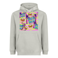 Hello Summer And Beer Seamless Pattern Heavyweight Hoodie | Teevron